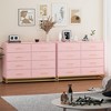 8 Drawer Dresser for Bedroom, Wood TV Stand Dressers Chest of Drawers for Storage and Organization - 3 of 4