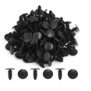Itopfox 200 Pcs Car Plastic Trim Push Clips, Universal Fasteners for Panels, Fenders, Bumpers, and Shields, Automotive Retainer Rivets - 1 of 4
