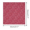 INSPIRE CHIC Women's Floral Printed Blended Cotton Small Square Neck Scarves 21.7x21.7" 1Pc - 3 of 4