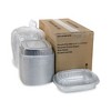 Pactiv Evergreen Classic Carry-Out Container, 46 oz, 9.75 x 7.75 x 1.75, Silver, Aluminum, 50/Carton - 3 of 4