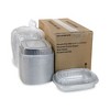 Pactiv Evergreen Classic Carry-Out Container, 46 oz, 9.75 x 7.75 x 1.75, Silver, Aluminum, 50/Carton - image 3 of 4