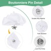 Unique Bargains Handmade Men Suits Formal Boutonnieres Wedding Corsage Lapel Pin Flower Brooch Butterfly Buckle 8 Pcs - 2 of 4