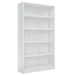 Gulches 5 Shelf White Bookcase 60 inch Tall Wood Bookshelf for Bedroom - 1 of 1