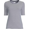 Lands' End Women's Lightweight Jersey Skimming Elbow Sleeve Crew Neck T-shirt - image 2 of 2