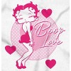 Vintage Betty Boop Cartoon Love Heart Womens Graphic T Shirt Tees Brisco Brands - 2 of 4
