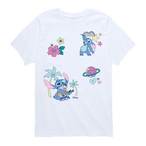 Boys' - Disney - Lilo Stitch Patch Oversized Short Sleeve Graphic T-Shirt - 1 of 4
