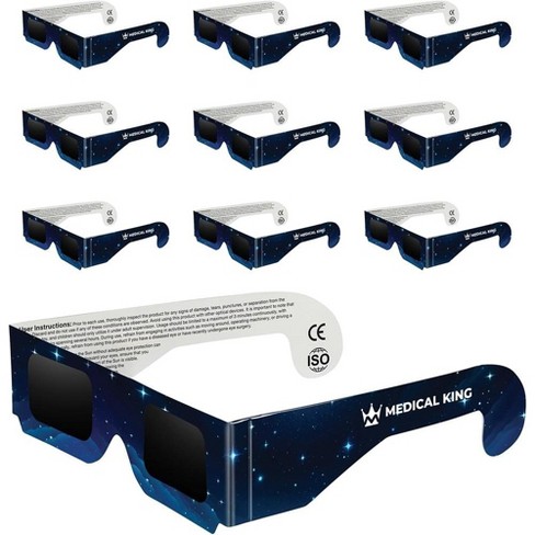 Solar Eclipse Glasses 10 Pack - 2024 Ce And Iso Certified 2024 Galaxy ...