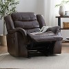 Modern Plush Recliner Chair, Overstuffed Single Sofa with Padded Armrests, Manual Reclining Lounge Chair for Living Room & Home Theater-- Frevyn - 2 of 4