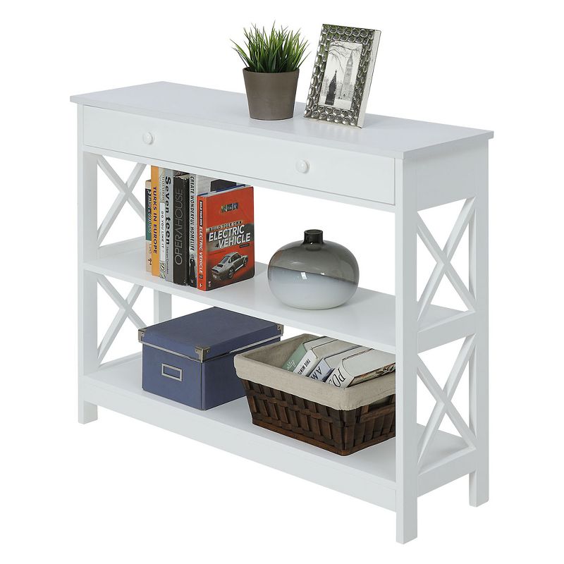 Breighton Home Xavier Console Table with Open Shelves and Drawer, 4 of 8