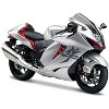2022 Suzuki Hayabusa Silver Metallic 1/12 Die Cast Motorcycle Model by Maisto - 2 of 3