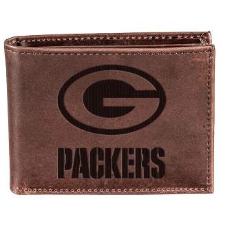 Evergreen Green Bay Packers Bi-Fold Wallet, Brown