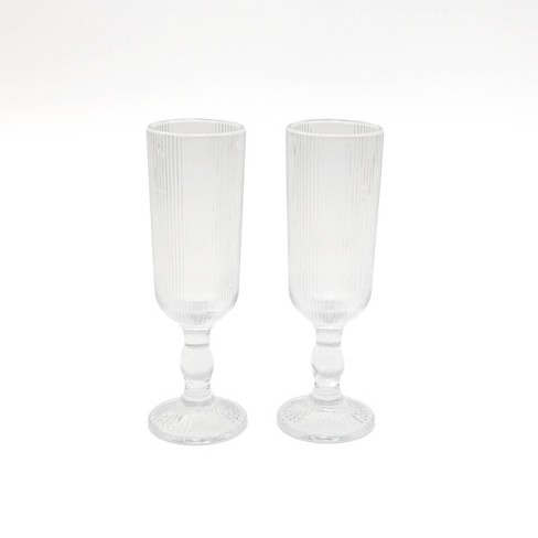 5oz 2pk Glass Flutes - Bullseye's Playground™ - image 1 of 3