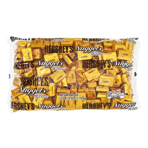 HERSHEY'S KISSES Milk Chocolates with Almonds in Gold Foils - 66.7oz Candy  Bag