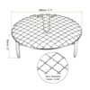 Unique Bargains Stainless Steel Barbecue Grill Net Round Cooling Rack Silver - 2 of 4