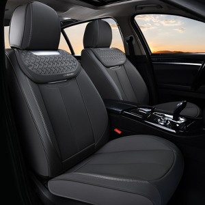 Coverado Car Seat Covers, Luxury Faux Leather Car Seat Protectors, Front and Back Universal Auto Interior Accessories Fit for Most Vehicles - 1 of 4