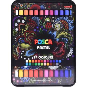 uni POSCA 24pk Wax Pastels in Assorted Colors