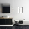 Stupell Industries Bathroom Word Scramble White And Black Design Framed Giclee Art - 2 of 4