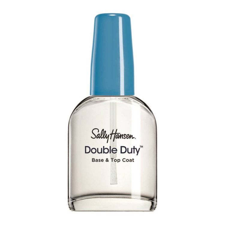 Sally Hansen Nail Treatment 45109 Double Duty Base & Top Coat - 0.45 fl oz: Aluminum-Free, Paraben-Free, Phthalate-Free, Smooth Finish, 1 of 5