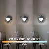 C Cattleya Integrated LED 3CCT Brushed Gold Wall Sconce with Frosted Glass - 3 of 4