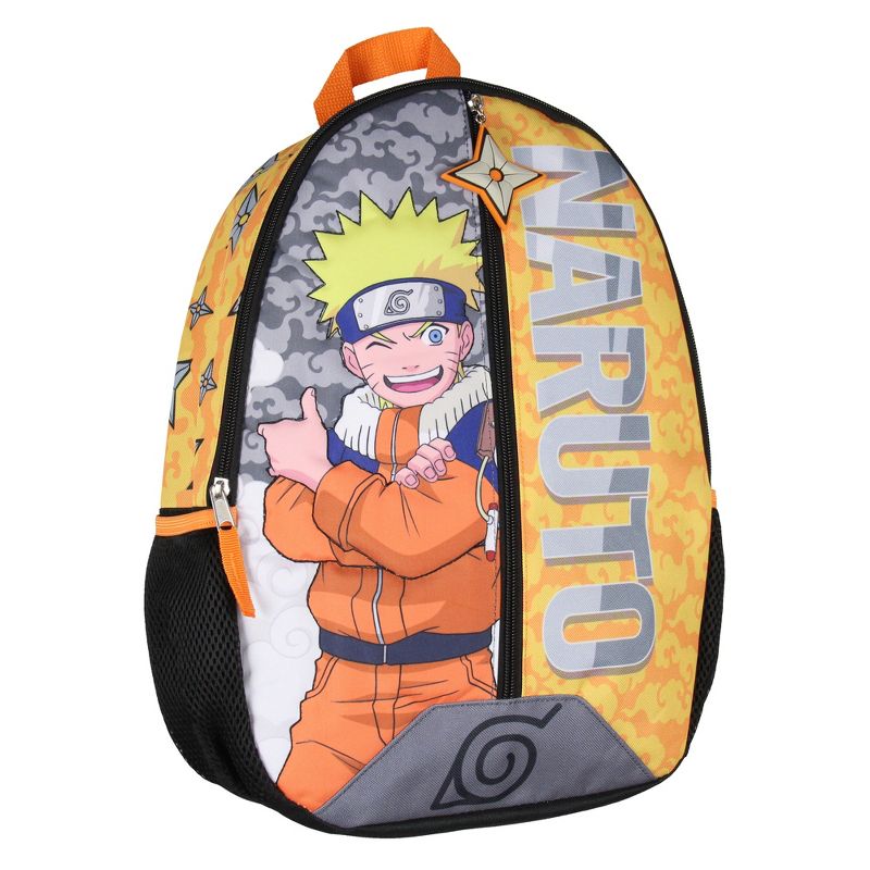 Naruto Backpack 3D Quilted Character 16" Kids School Travel Backpack Multicoloured, 1 of 5
