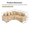 Christopher Knight Home Hodge 83.7" Oversized Corduroy 3-Seat Corner L-Sectional Sofa - 3 of 4