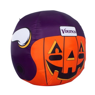 NFL Minnesota Vikings Inflatable Jack O' Helmet, 4 ft Tall, Orange