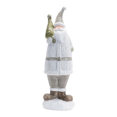 Santa with Tree Figurine