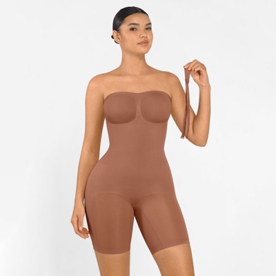 Feelingirl Women's Seamless Strapless Sculpting Bodysuit