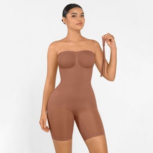 Feelingirl Women's Seamless Strapless Sculpting Bodysuit - 1 of 4