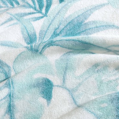 Waimea Bay Green Ultra Soft Plush Fleece Throw Blanket 50" x 70"