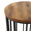 Maggift Patio End Tables Accent Side End Table for Outdoor and Indoor, Garden, Backyard Use, Special Design, Multicolored, 15.25"*15.25"*21.7" - 4 of 4