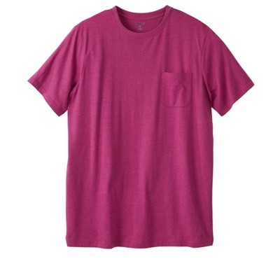 KingSize Shrink-Less Lightweight Longer-Length Crewneck Pocket T-Shirt