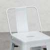 PAGED Bar Height Stools Set of 2, Modern Metal Counter Stool Chair with Curved Back and Footrest for Bar, Kitchen - 3 of 4