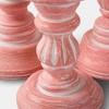 Mela Artisans Rose Reverie Pillar Candleholders, Set of 3 - 4 of 4