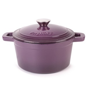 BergHOFF Neo 3Qt. Cast Iron Round Covered Dutch Oven, Purple - 1 of 4