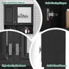 PAGED 30" Wall Mounted Bathroom Mirror Storage Cabinet Modern Medicine Cabinet with Shelves, Over Toilet Storage Unit for Room - 4 of 4