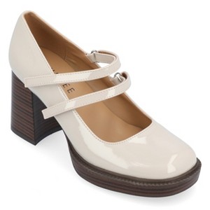 Journee Collection Womens Shasta Mid Heel Square Toe Pumps - 1 of 4