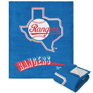 MLB Texas Rangers Cooperstown Collection Throwback Silk Touch Throw Blanket 50 x 60 Inches - 1 of 4