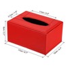 Unique Bargains Rectangle PVC Leather Waterproof Tissue Box Cover for Countertop - 2 of 4