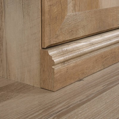 Lintel Oak 5-Shelf Adjustable Bookcase with Doors