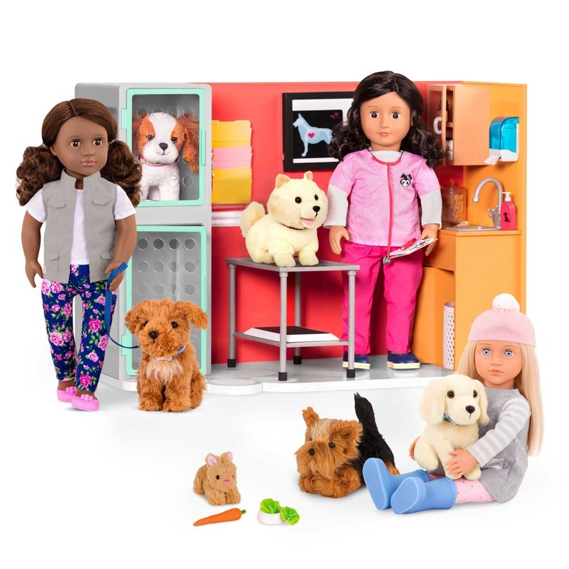Our Generation Healthy Paws Vet Clinic Playset in Pink with Electronics for 18&#34; Dolls, 4 of 13