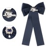 Elerevyo Women's Brooch Bowknot Costume Bow Tie with Beads - 3 of 4
