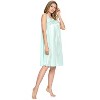 Casual Nights Women's Tricot Sheer Lace Sleeveless Nightgown - 2 of 4