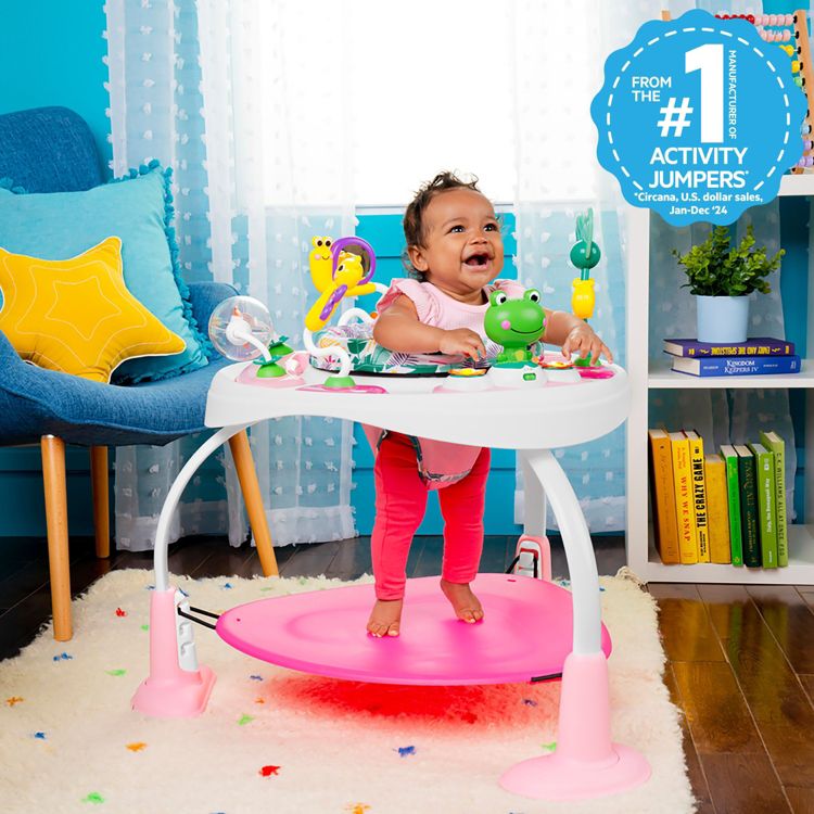 Bright Starts Bounce Baby 2-in-1 Activity Jumper Learning Toy - Playful Palms, 3 of 17