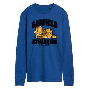 Men's - Garfield - Sleeping Athletics Long Sleeve Graphic T-Shirt - 1 of 4