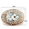 Slickblue Rose Gold Crystal Ring for Women - Ion Plated Brass Jewelry, for Birthdays & Anniversaries, Size 5-10 - 3 of 4