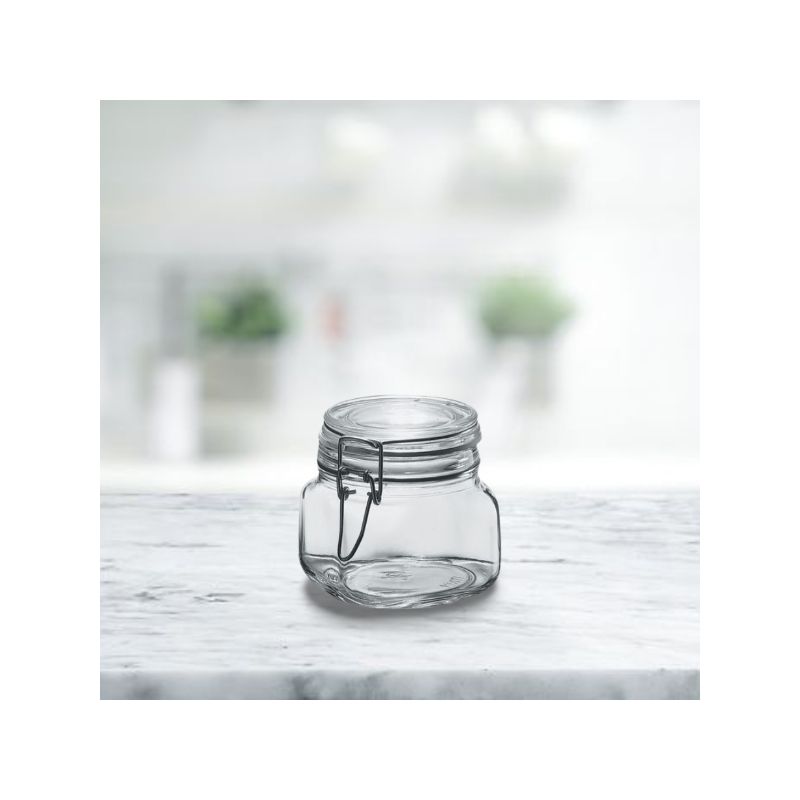 Amici Home Glass Hermetic Preserving Canning Jar Italian Made, Food Storage Jars with Airtight Clamp Seal Lids, Kitchen Canisters, 2 of 4