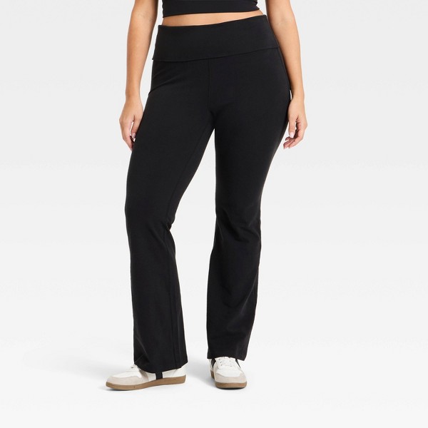 Leggings acampanados de cintura alta con dobladillo plegable Cotton Balance para mujer - All In Motion™ 4