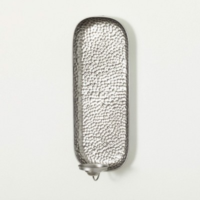 20.25"H Sullivans Embossed Silver Wall Sconce