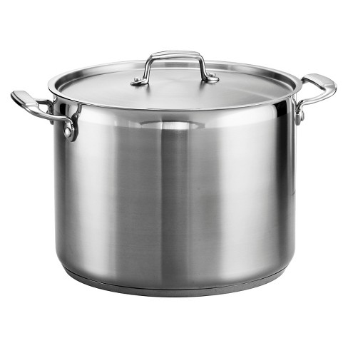 Granitestone 7 Quart Brushed Aluminum Stock Pot with Lid